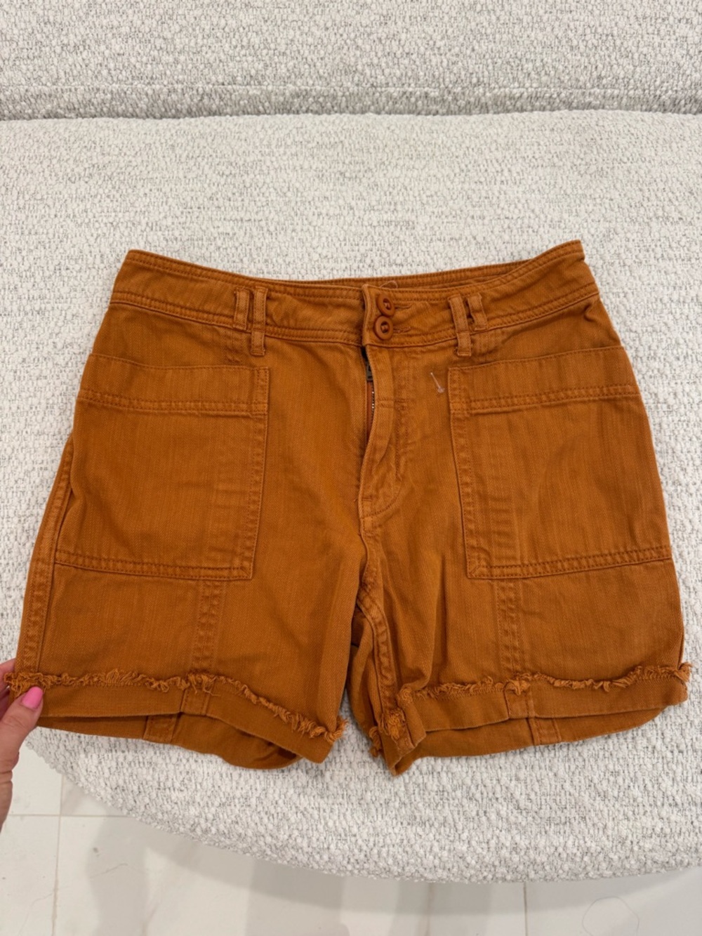 Anthropologie High Rise Rust Wilder Women's Utility Shorts